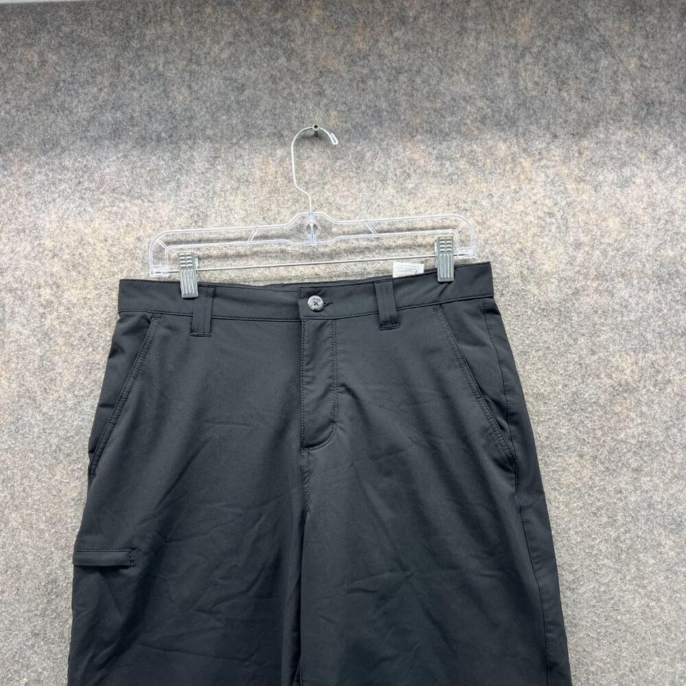 Columbia Shorts Men 30 Adult Black Chino Flat Front Casual PFG Fishing Gear - Picture 2 of 14